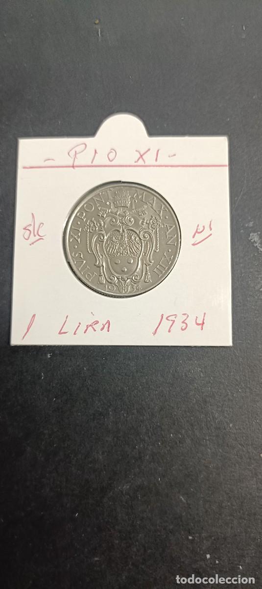 Monedas antiguas de Europa: VATICANO 1 LIRA 1934 S/C KM=5 (NIQUEL) PIO XI