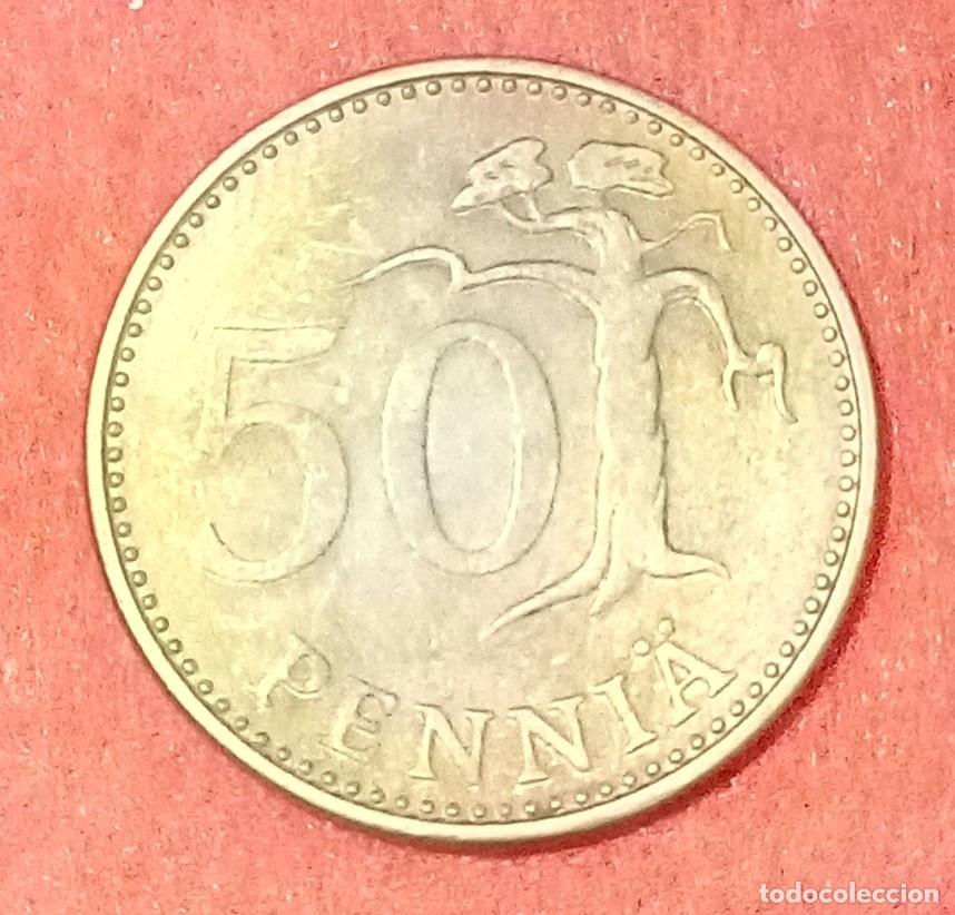 Monedas antiguas de Europa: MONEDA DE FINLANDIA 1974 - 50 PENNIA - BRONCE