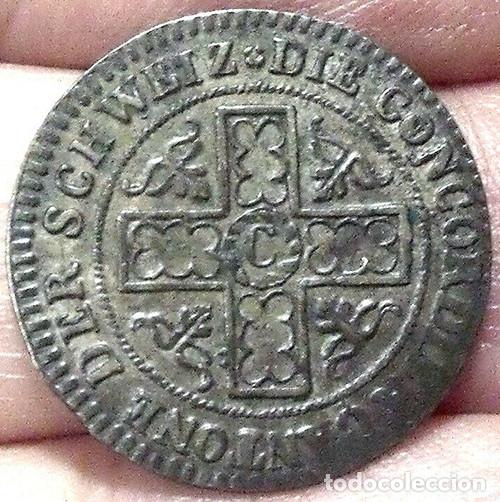 Alte M&uuml;nzen aus Europa: SUIZA - CANTON FREIBURG - 2.50 KREUZER - 1827 - BILLON