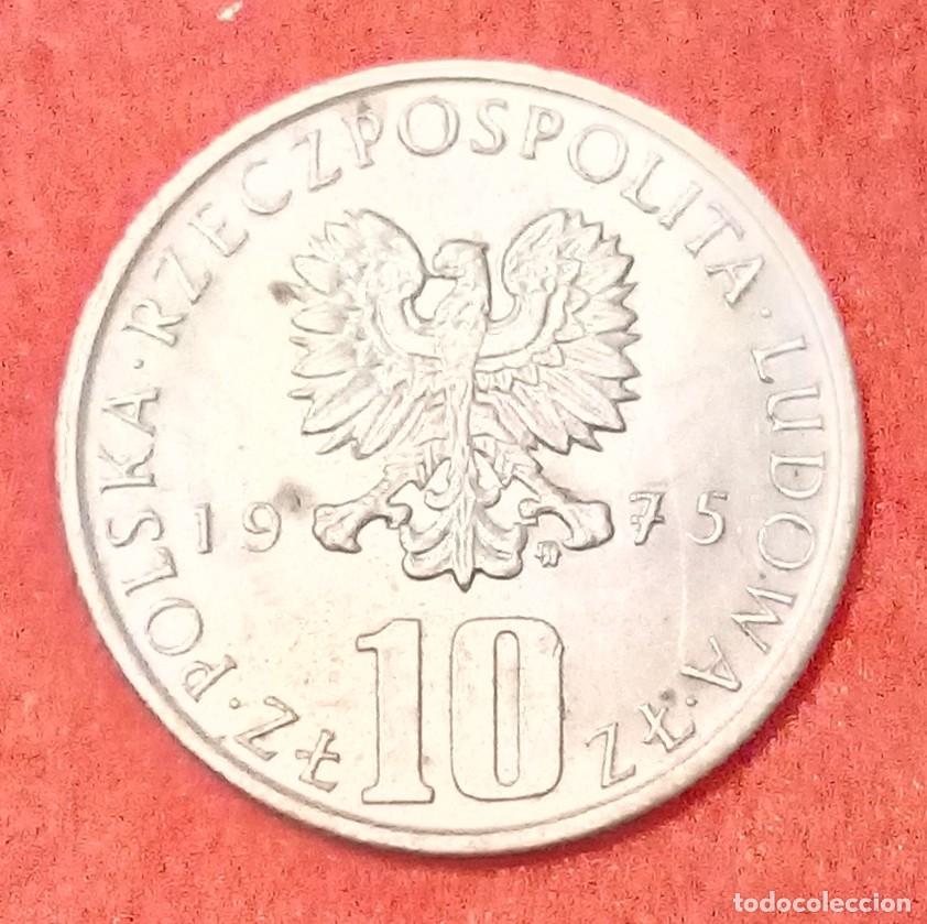 Monedas antiguas de Europa: MONEDA DE POLONIA 1975 - 10 ZLOTYCH - COBRE-N&Iacute;QUEL