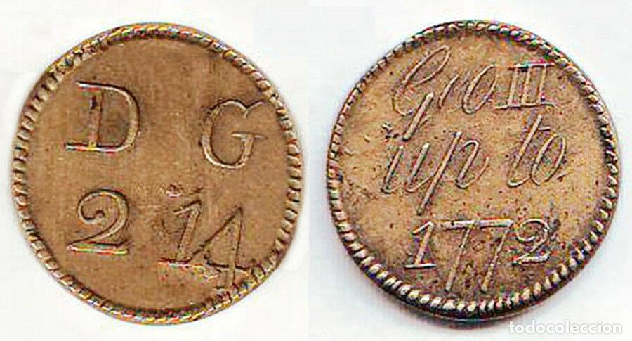Alte M&uuml;nzen aus Europa: 1006 - GRAN BRETA&Ntilde;A - 1/2 GUINEA - 1772 - JORGE III - BRONCE