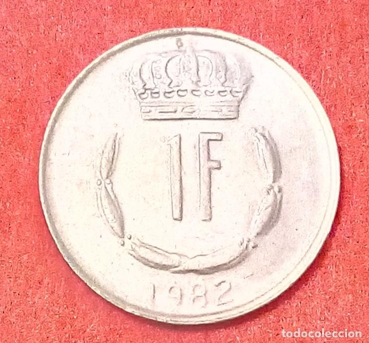 Monedas antiguas de Europa: MONEDA DE LUXEMBURGO 1982 - 1 FRANCO - COBRE-N&Iacute;QUEL