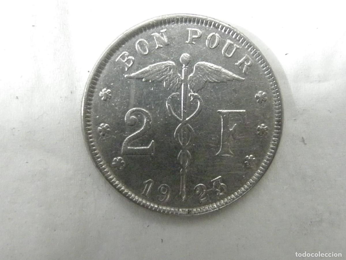 Monedas antiguas de Europa: Moneda 2 francos B&eacute;lgica 1923 - Alberto I - B&eacute;lgica / B&eacute;lgica