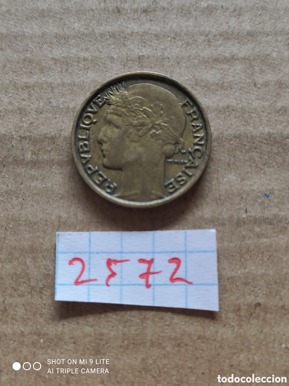 Monedas antiguas de Europa: Moneda francesa, 50 c&eacute;ntimos a&ntilde;o 1932