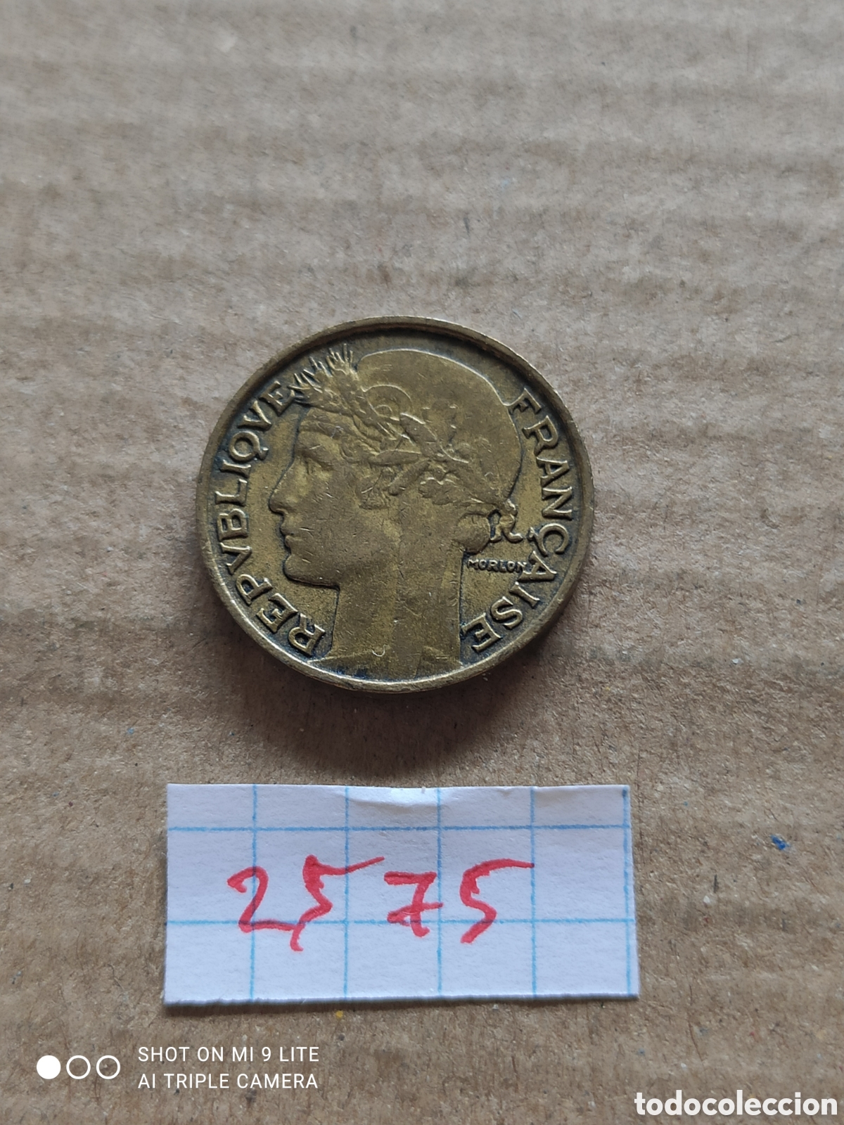 Monedas antiguas de Europa: Moneda francesa, 50 c&eacute;ntimos a&ntilde;o 1932