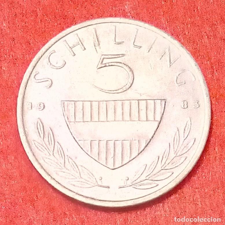 Monedas antiguas de Europa: MONEDA DE AUSTRIA 1983 - 5 CHELINES - CUPRON&Iacute;QUEL