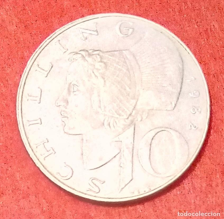 Monedas antiguas de Europa: MONEDA DE AUSTRIA 1982 - 10 CHELINES - CUPRON&Iacute;QUEL
