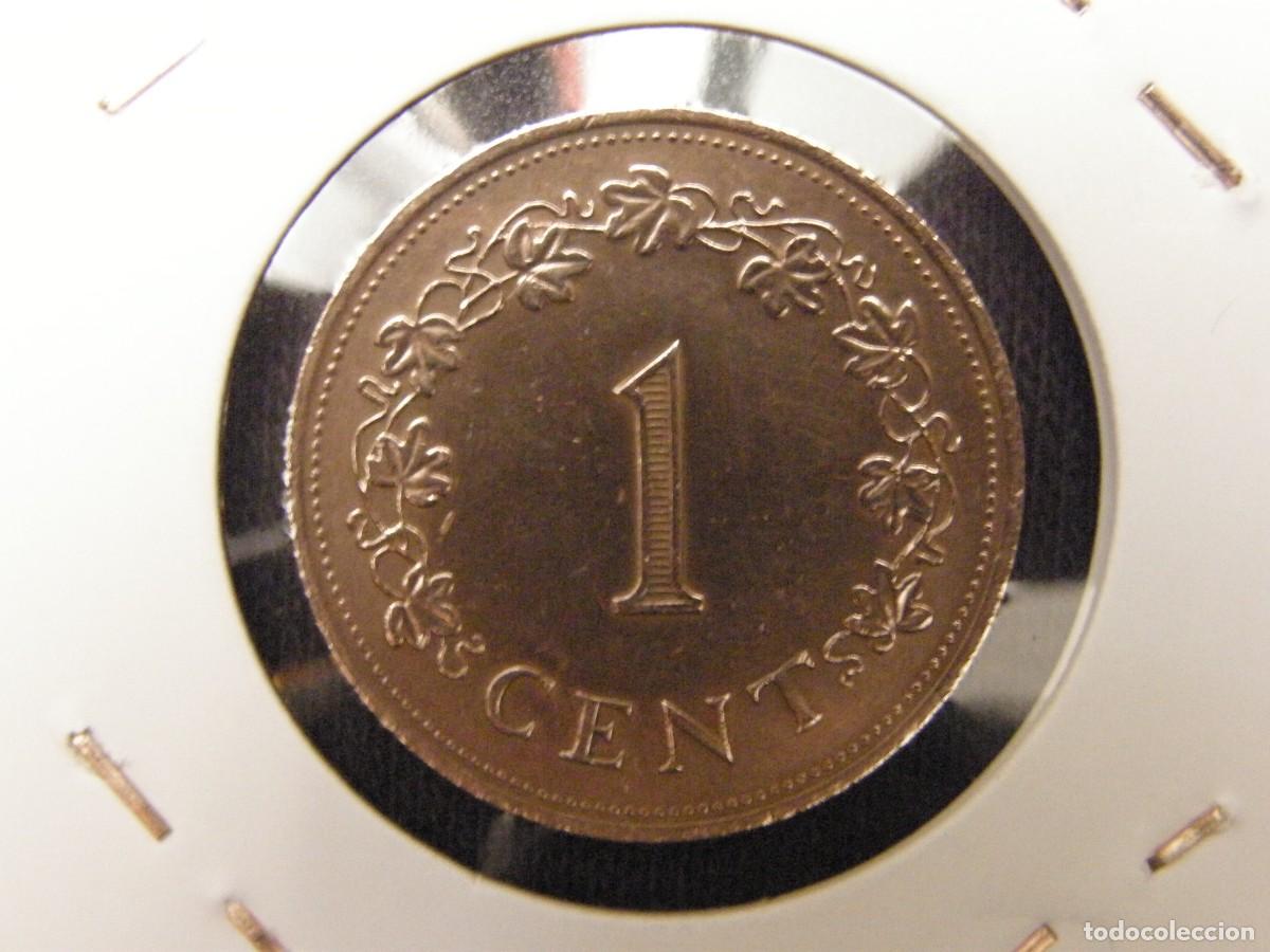 Monedas antiguas de Europa: Moneda Malta 1 centimo 1977 - Foto 4