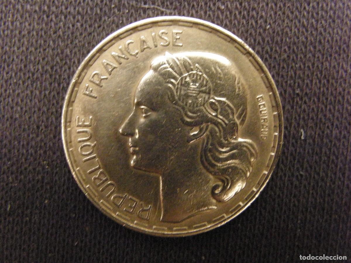 Monedas antiguas de Europa: Moneda francesa de 50 francos 1952 - Sin marca de ceca - Rep&uacute;blica Fran&ccedil;aise