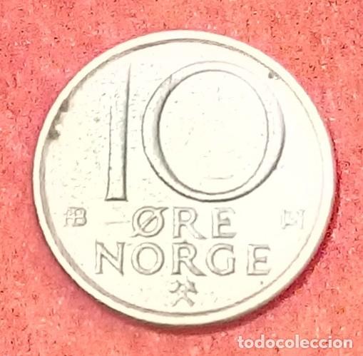 Monedas antiguas de Europa: MONEDA DE NORUEGA 1974 - 10 ORE - COBRE-N&Iacute;QUEL
