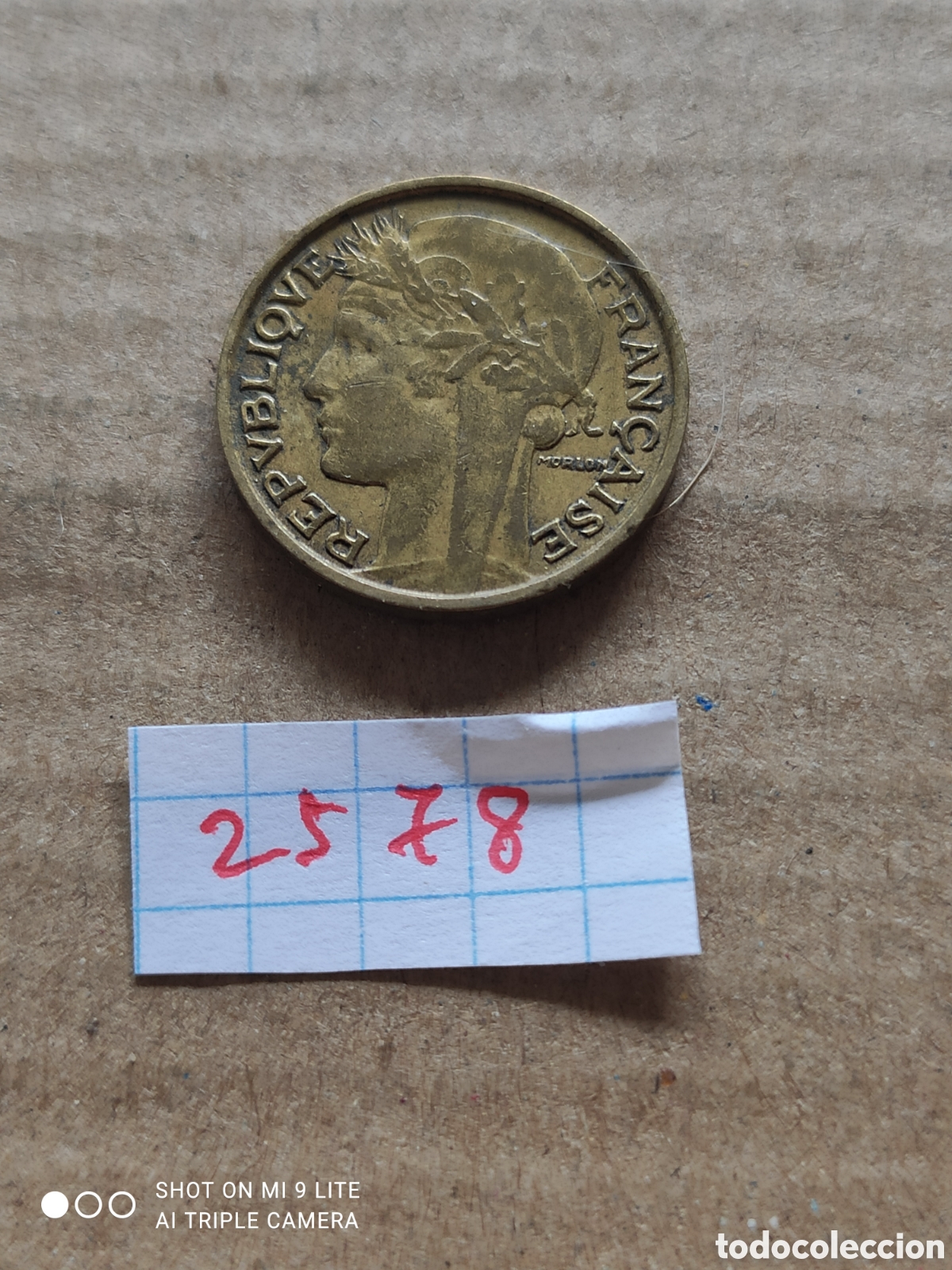 Monedas antiguas de Europa: Moneda francesa, 50 c&eacute;ntimos 1932