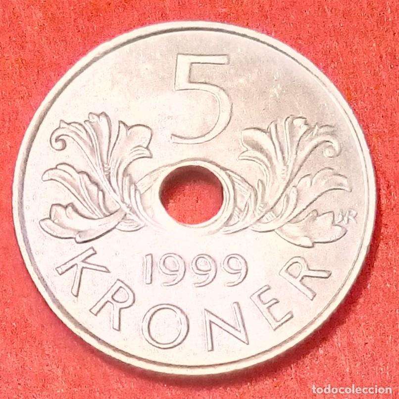 Monedas antiguas de Europa: MONEDA DE NORUEGA 1999 - 5 CORONAS - COBRE-N&Iacute;QUEL