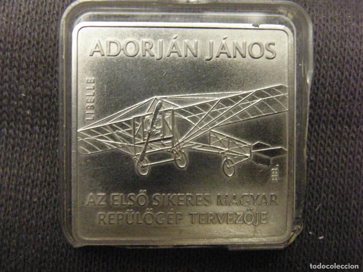Monedas antiguas de Europa: Hungr&iacute;a &ndash; 1000 Forint 2007, Adorj&aacute;n J&aacute;nos, &rdquo;Libelle&rdquo; Aeroplano