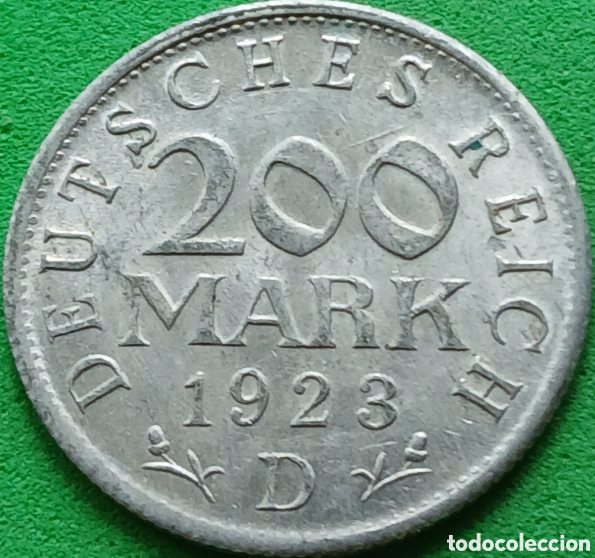 Monedas antiguas de Europa: Alemania Rep&uacute;blica de Weimar 200 marcos 1923 D km#35