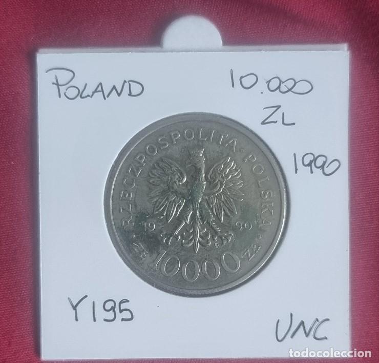 Alte M&uuml;nzen aus Europa: POLONIA 1990 - 10000 ZLOTYCH - MONEDA ENCARTONADA