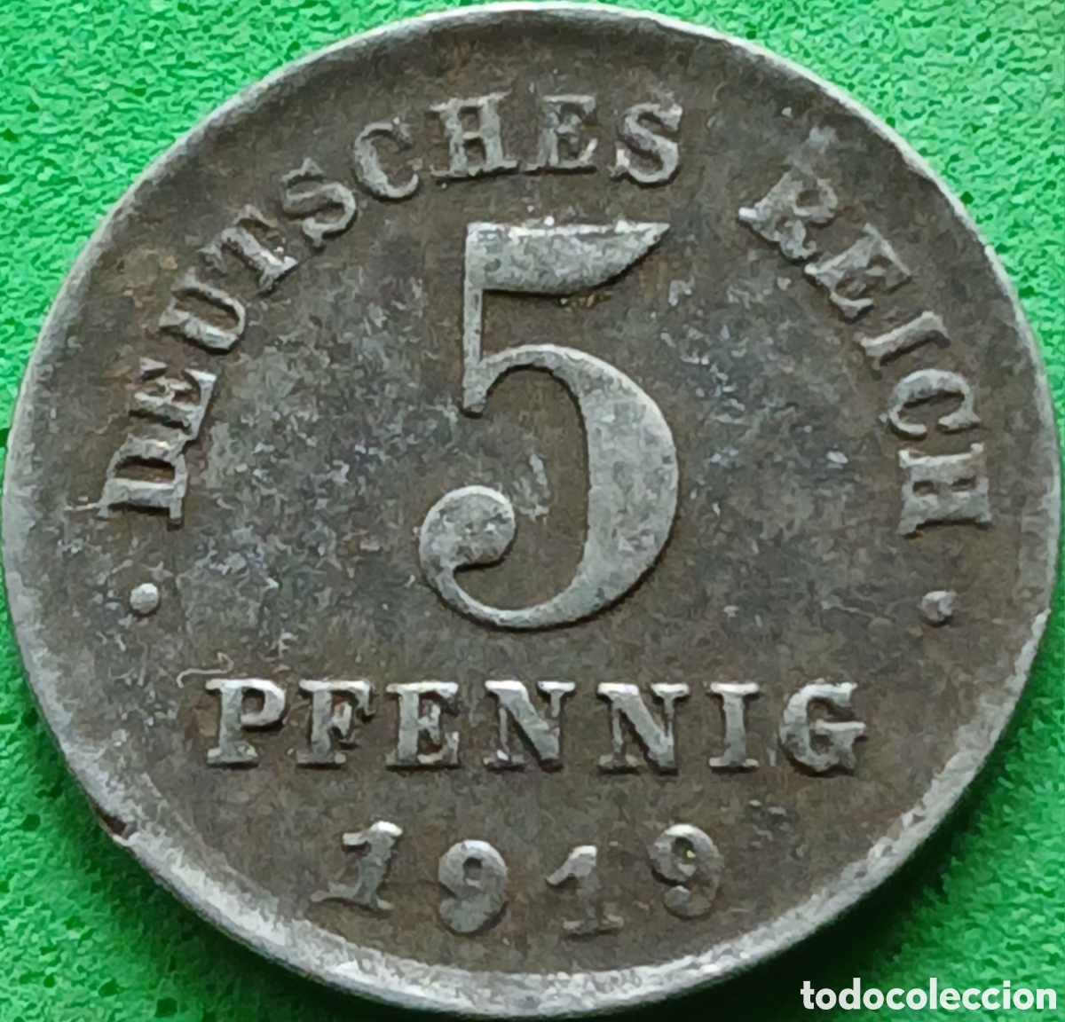 Monedas antiguas de Europa: Alemania Imperio 5 pfennig 1919 D km#19