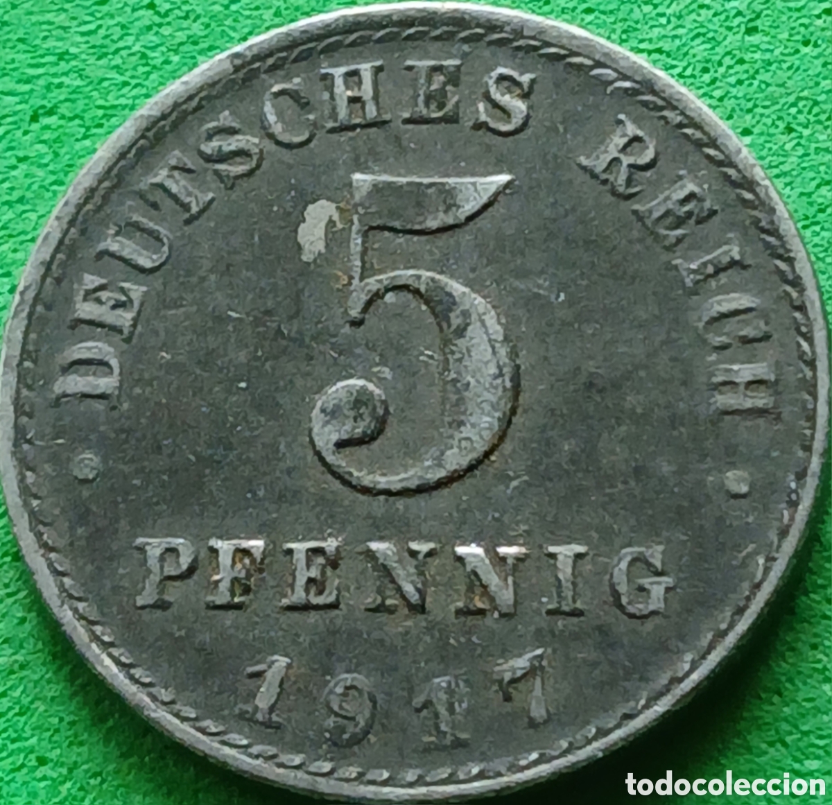Monedas antiguas de Europa: Alemania Imperio 5 pfennig 1917 A km#19