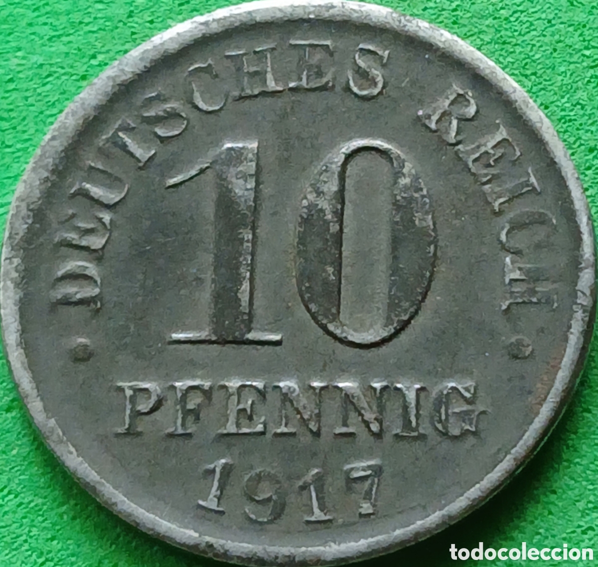 Monedas antiguas de Europa: Alemania Imperio 10 pfennig 1917 D km#20