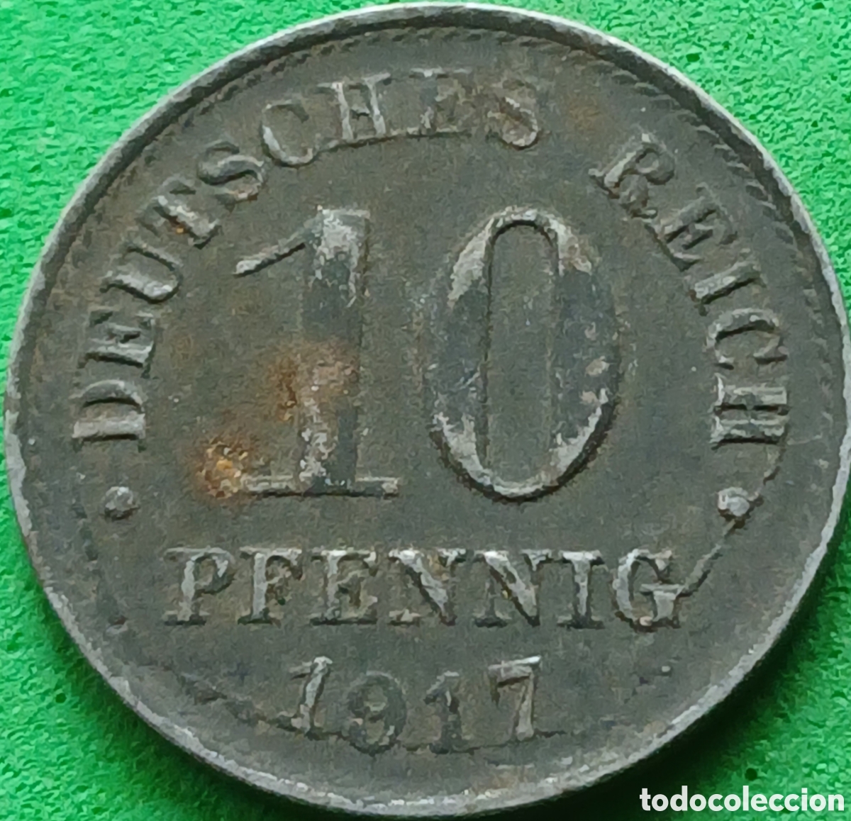 Monedas antiguas de Europa: Alemania Imperio 10 pfennig 1917 A km#20