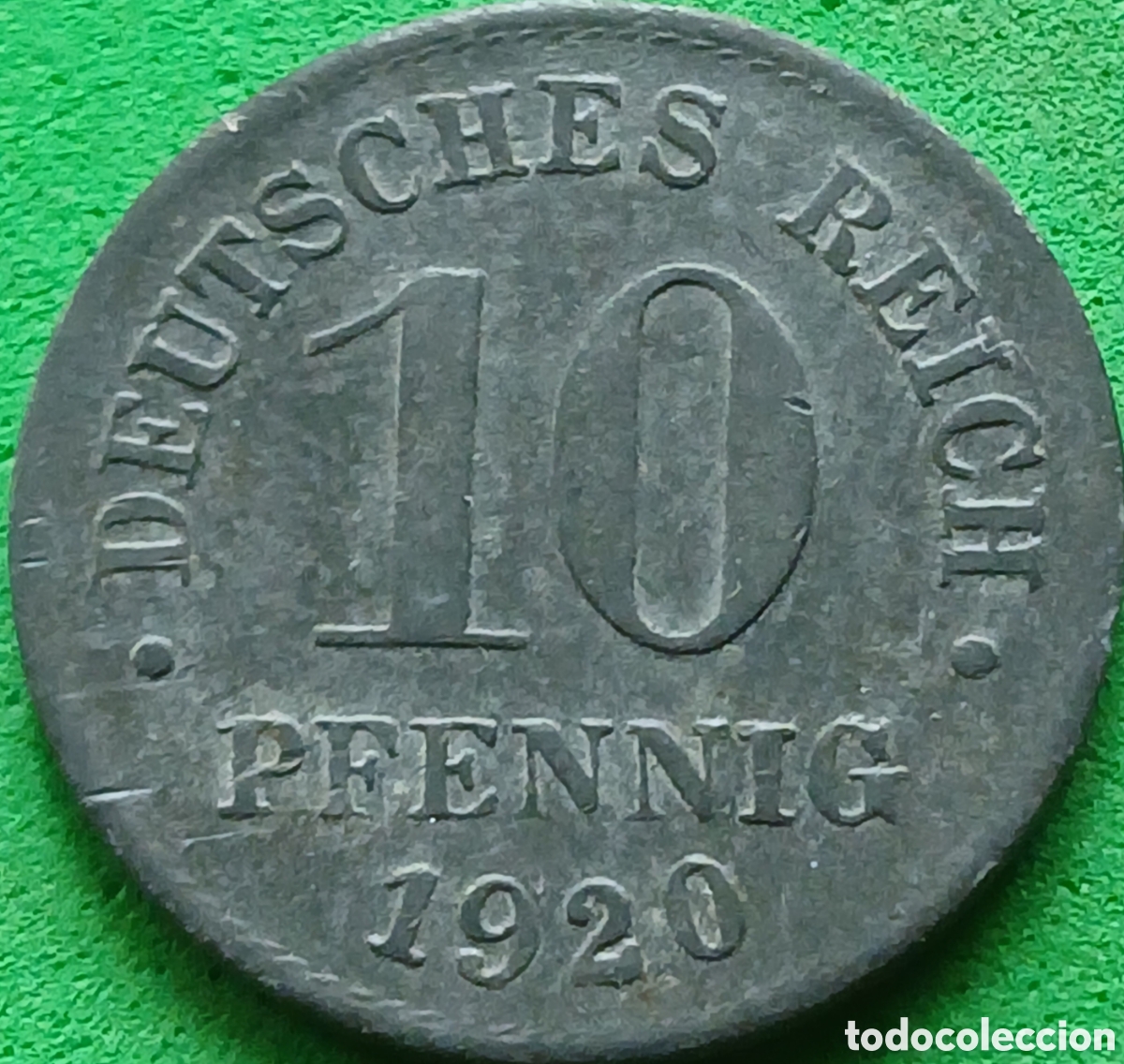 Monedas antiguas de Europa: Alemania Imperio 10 pfennig 1920 km#26