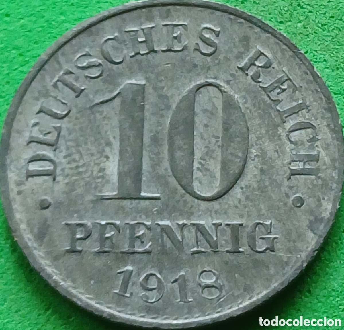 Monedas antiguas de Europa: Alemania Imperio 10 pfennig 1918 km#26