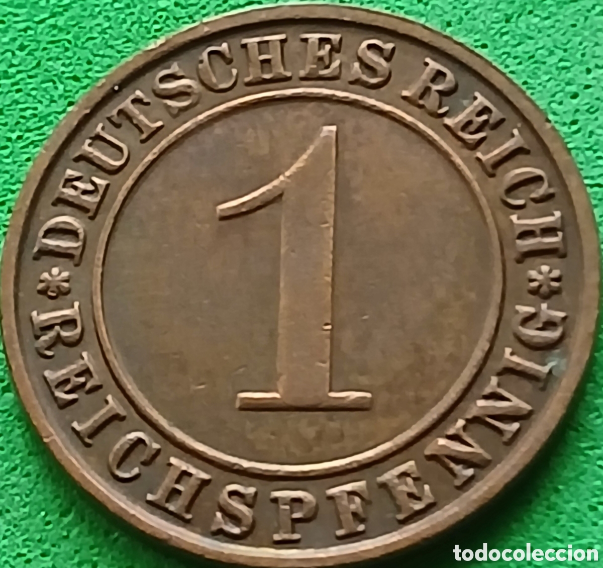 Monedas antiguas de Europa: Alemania Rep&uacute;blica de Weimar 1 reichspfennig 1930 D km#37