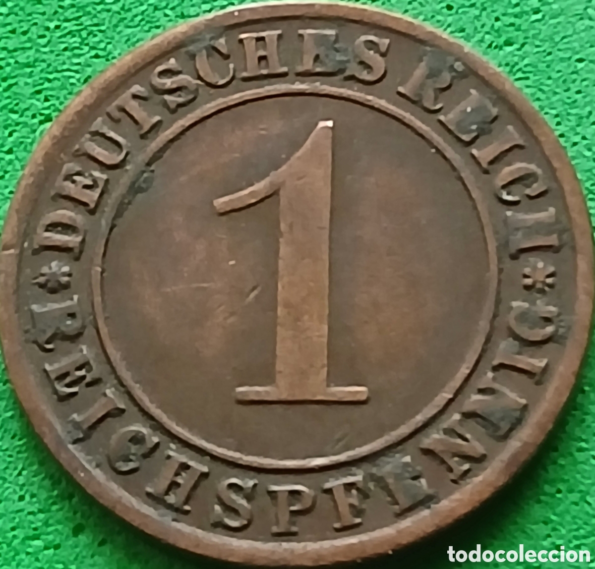 Monedas antiguas de Europa: Alemania Rep&uacute;blica de Weimar 1 reichspfennig 1930 F km#37