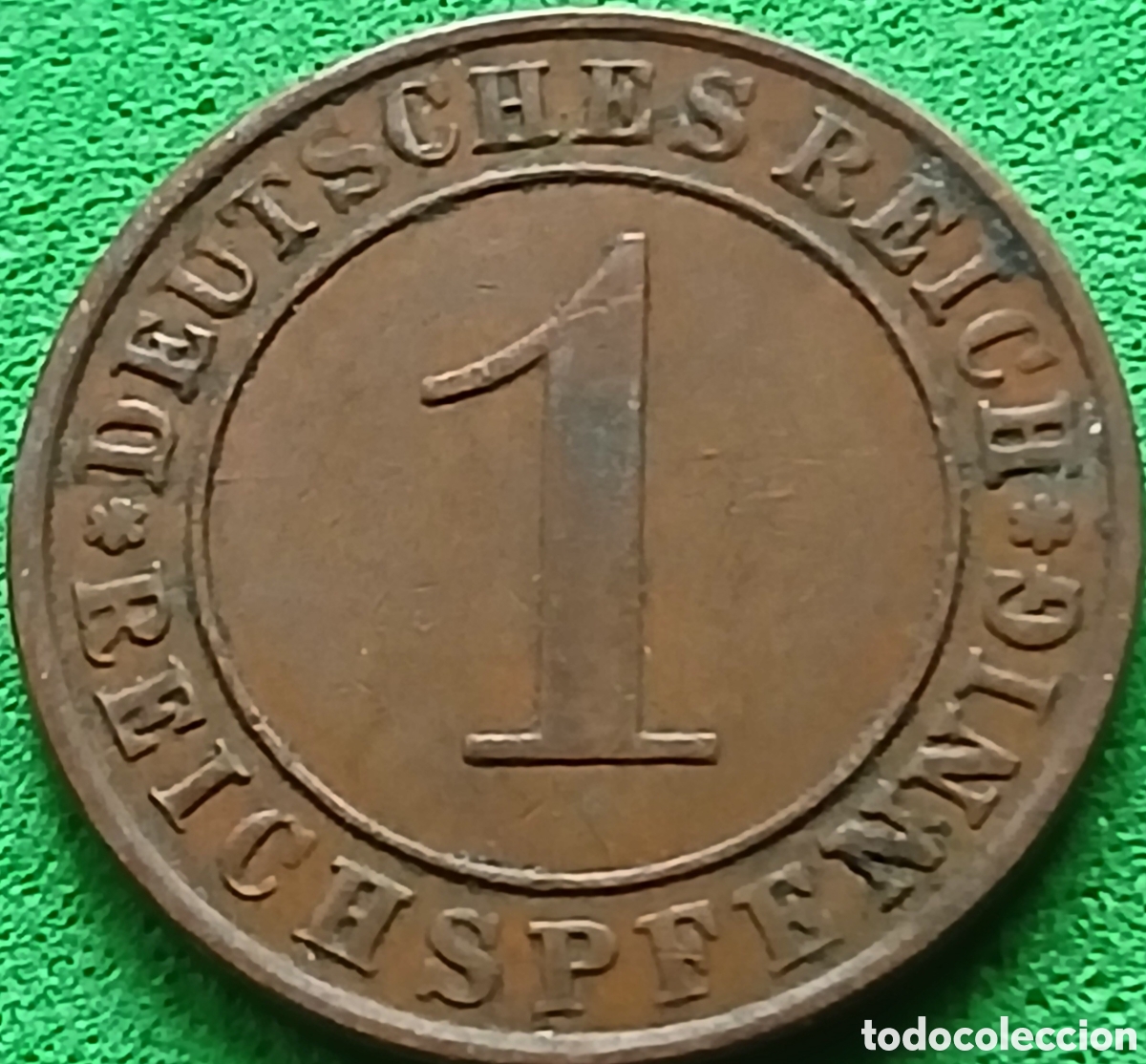 Monedas antiguas de Europa: Alemania Rep&uacute;blica de Weimar 1 reichspfennig 1927 E km#37