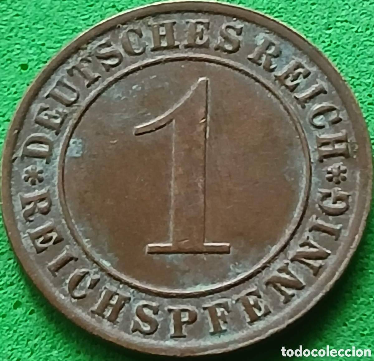Monedas antiguas de Europa: Alemania Rep&uacute;blica de Weimar 1 reichspfennig 1925 E km#37