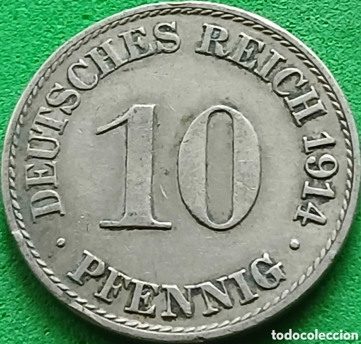 Monedas antiguas de Europa: Alemania Imperio 10 pfennig 1914 A km#12