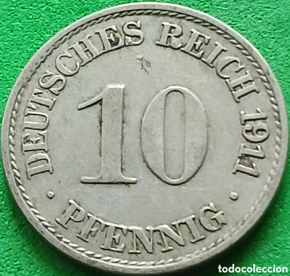 Monedas antiguas de Europa: Alemania Imperio 10 pfennig 1911 A km#12
