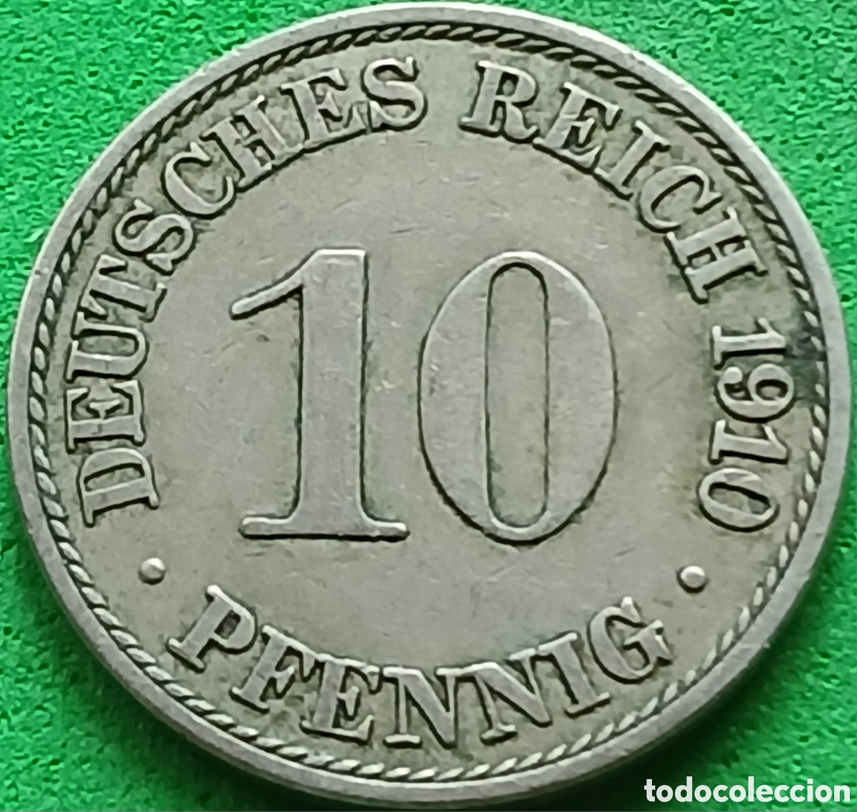 Monedas antiguas de Europa: Alemania Imperio 10 pfennig 1910 A km#12