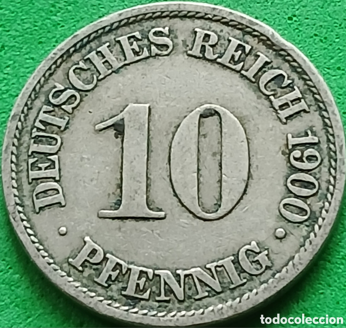 Monedas antiguas de Europa: Alemania Imperio 10 pfennig 1900 A km#12