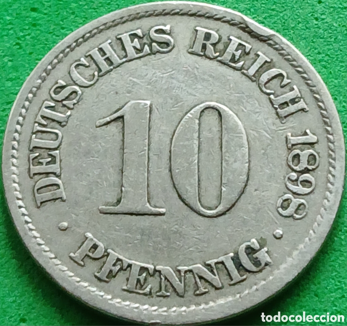 Monedas antiguas de Europa: Alemania Imperio 10 pfennig 1898 A km#12