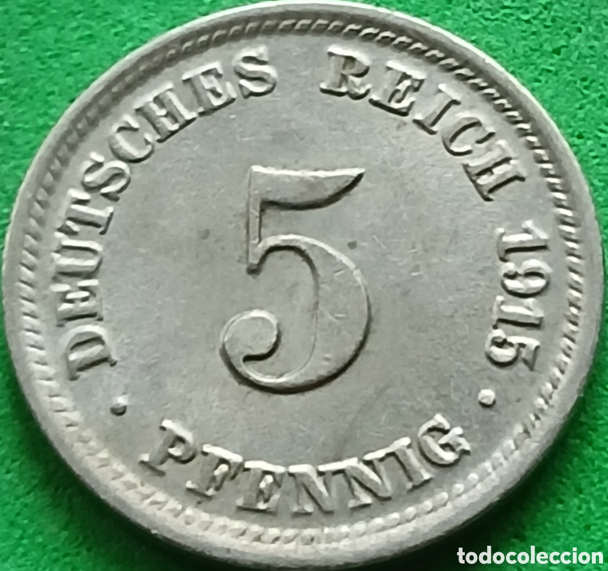 Monedas antiguas de Europa: Alemania Imperio 5 pfennig 1915 D km#11