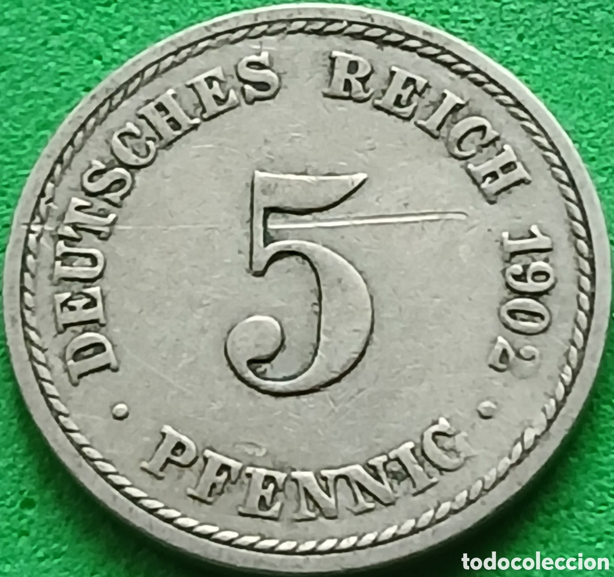 Monedas antiguas de Europa: Alemania Imperio 5 pfennig 1902 A km#11