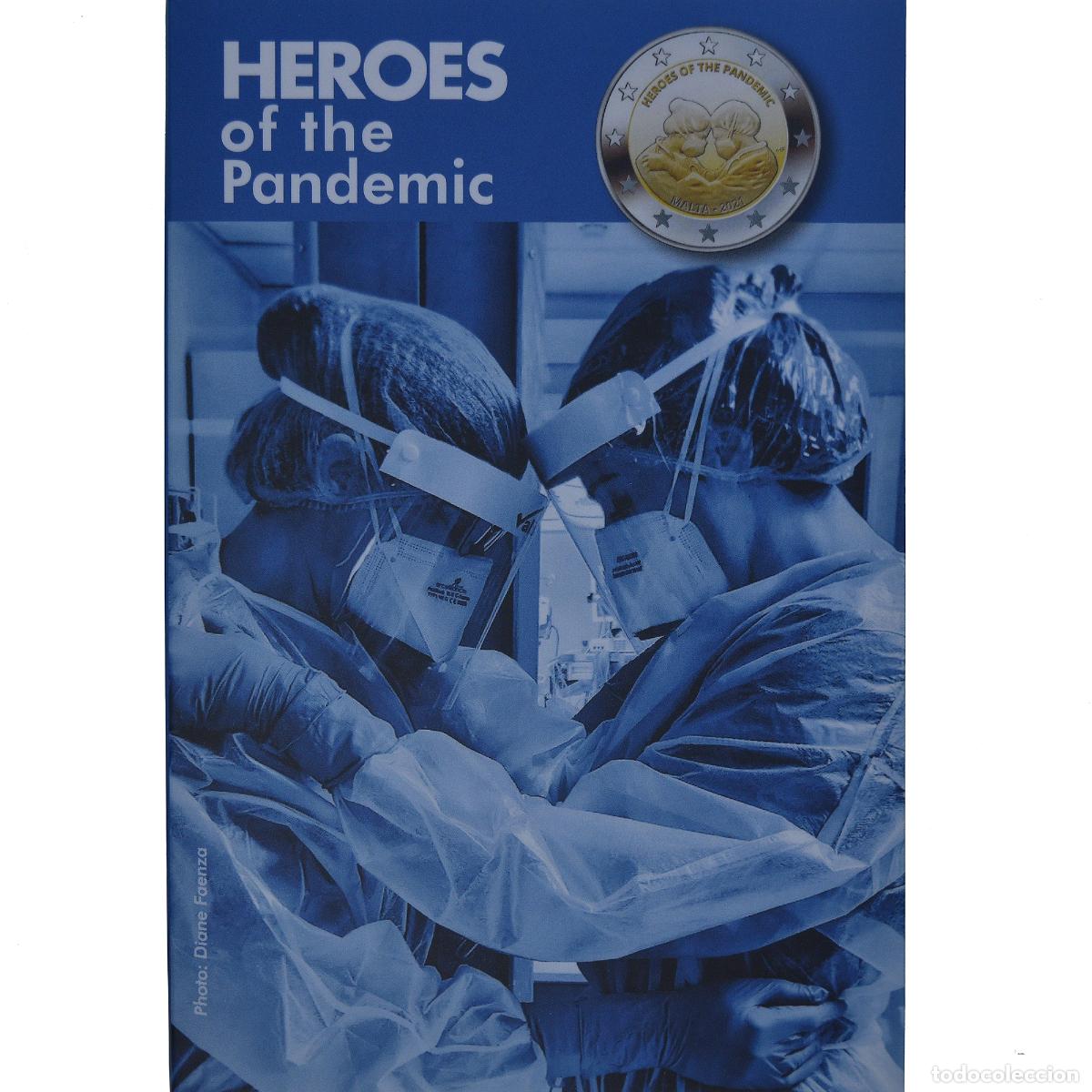 Monedas antiguas de Europa: [#1177533] Malta, 2 Euro, Heroes of the Pandemic, 2021, Monnaie de Paris, Coin card.FDC