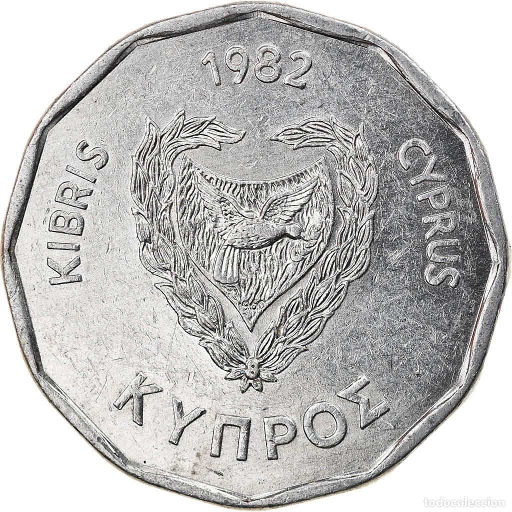 Monedas antiguas de Europa: [#816378] Moneda, Chipre, 5 Mils, 1982, MBC, Aluminio, KM:50.2