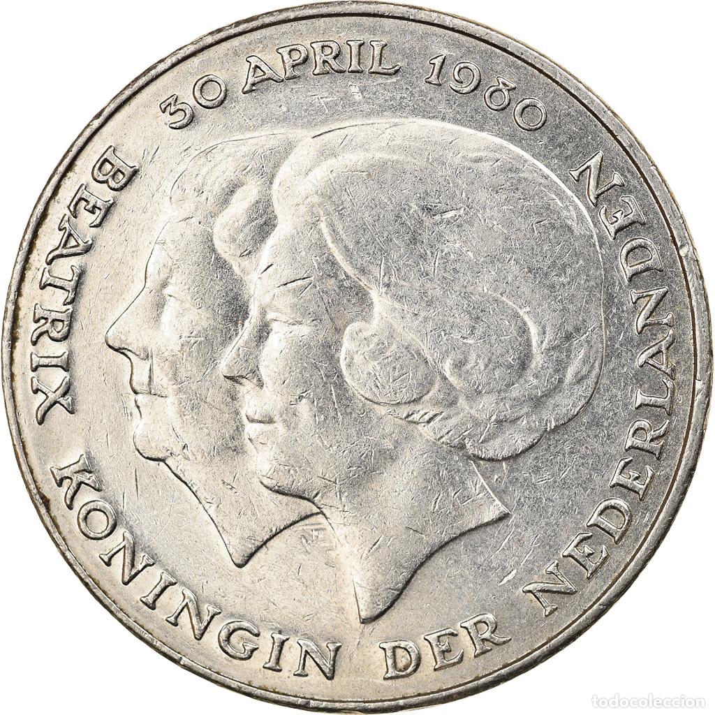 Monedas antiguas de Europa: [#919068] Moneda, Pa&iacute;ses Bajos, Beatrix, 2-1/2 Gulden, 1980, MBC, N&iacute;quel, KM:201