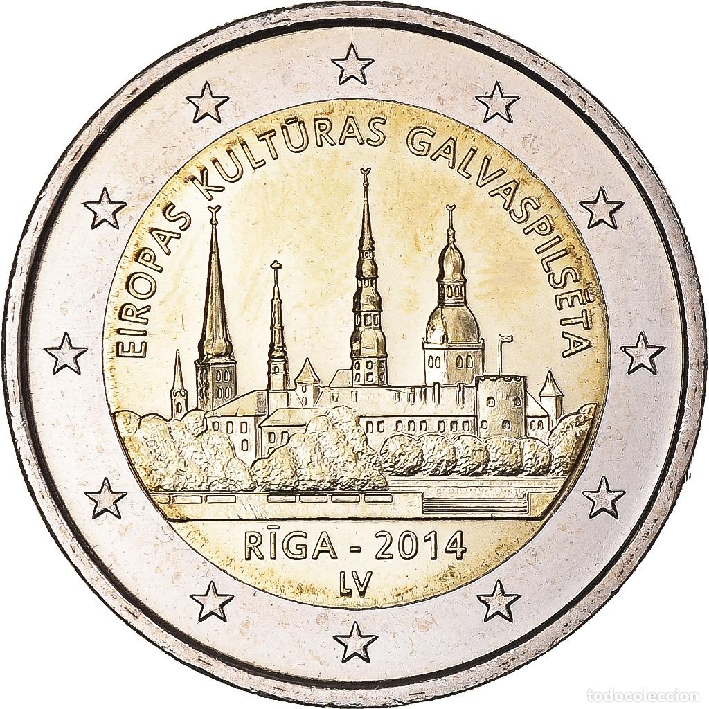 Monedas antiguas de Europa: [#1170160] Letonia, 2 Euro, 2014, SC, Bimet&aacute;lico