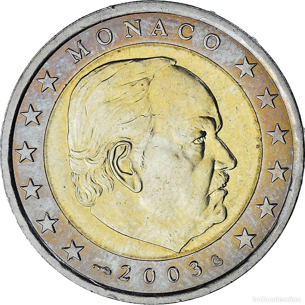 Monedas antiguas de Europa: [#1026226] M&oacute;naco, Rainier III, 2 Euro, 2003, Paris, EBC, Bimet&aacute;lico, Gadoury:MC179