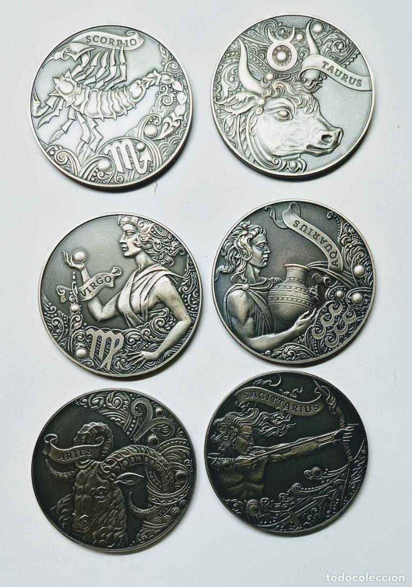Monedas antiguas de Europa: BIELORRUSIA 12 MONEDAS DE 1 RUBLO. 2014 Y 2015. ZODIACO. COBRE-N&Iacute;QUEL. RARAS