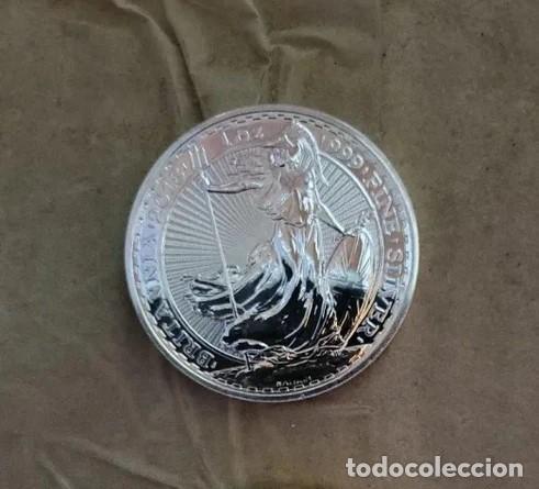 Monedas antiguas de Europa: Onza Plata Britannia.
