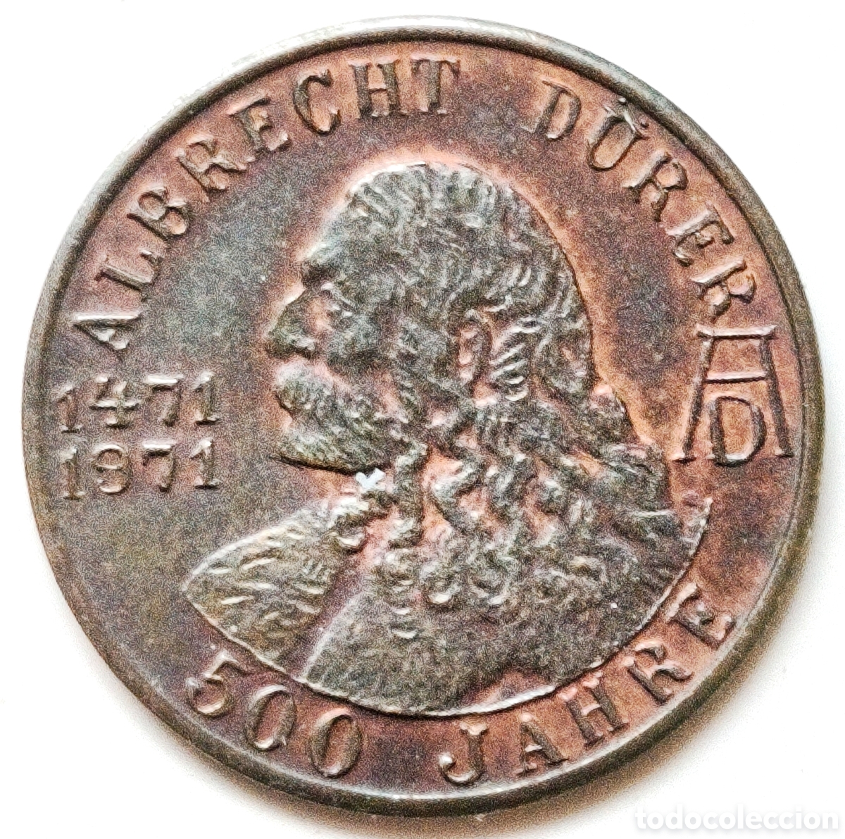 Monedas antiguas de Europa: Medalla, 500 Jahre Albrecht D&uuml;rer N&uuml;rnberg, 1971