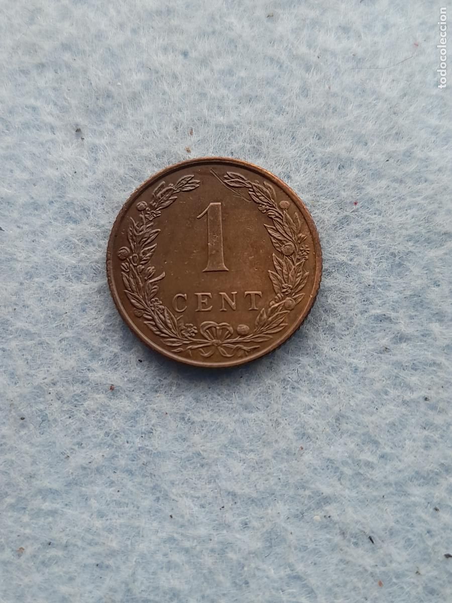 Monedas antiguas de Europa: Holanda. 1 C&eacute;ntimo. A&ntilde;o 1906. - Foto 2