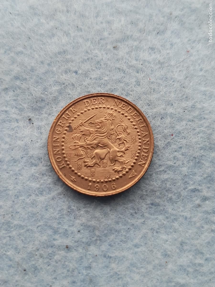 Alte M&uuml;nzen aus Europa: Holanda. 1 C&eacute;ntimo. A&ntilde;o 1906.