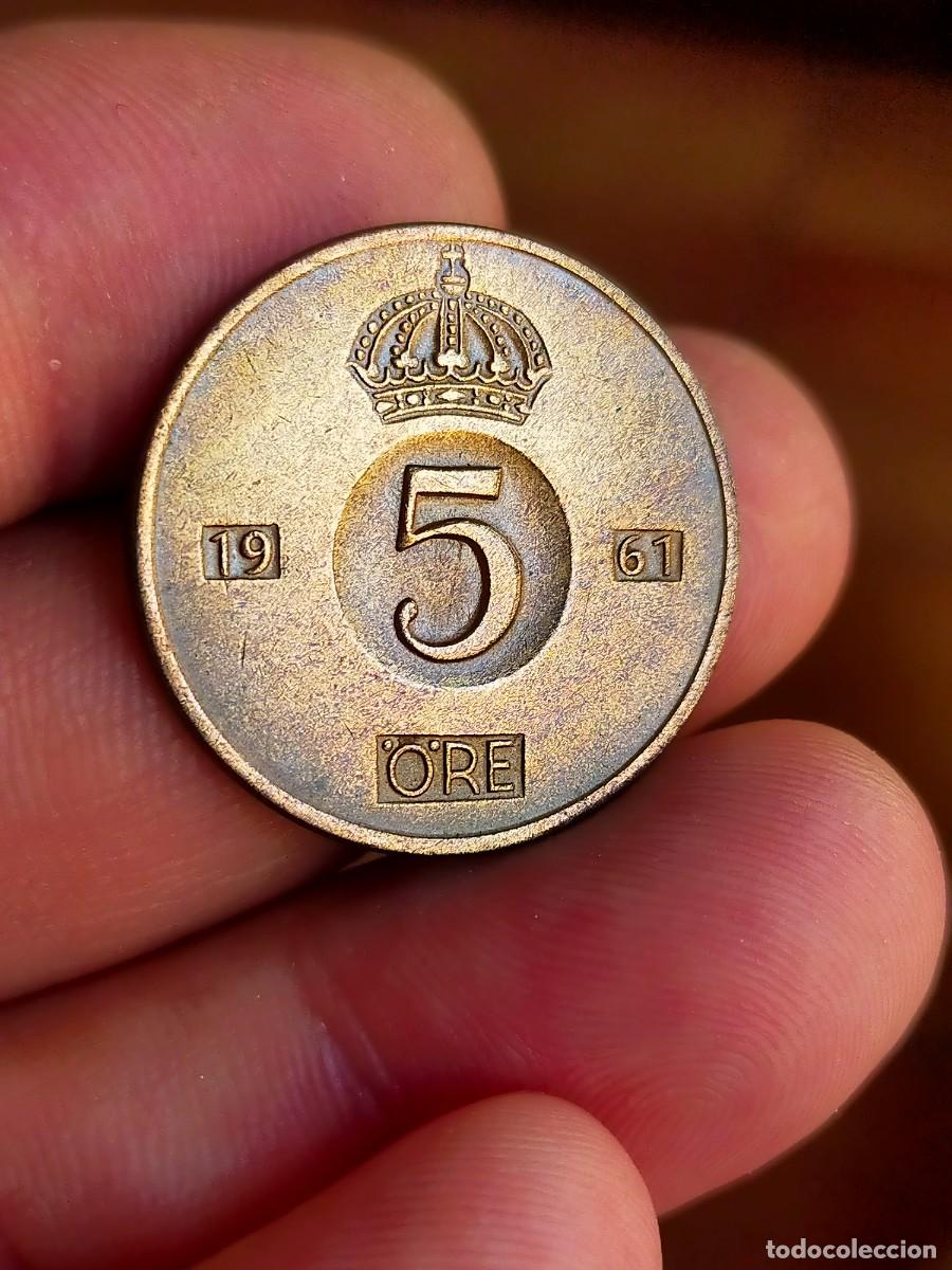 Monedas antiguas de Europa: MONEDA DE 5 CINCO ORE SUECIA 1961 MUY BUENA CONSERVACION