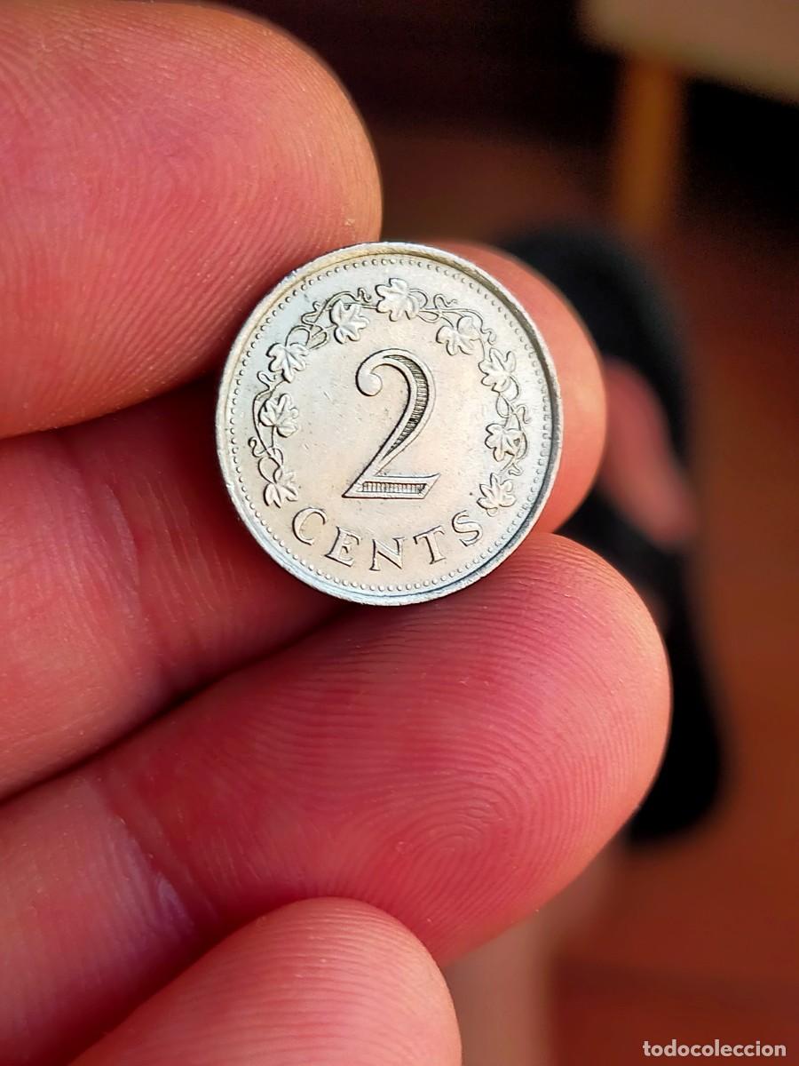 Monedas antiguas de Europa: MONEDA DE 2 DOS CENTS CENTAVOS CENTIMOS MALTA 1972 MUY BUENA CONSERVACION