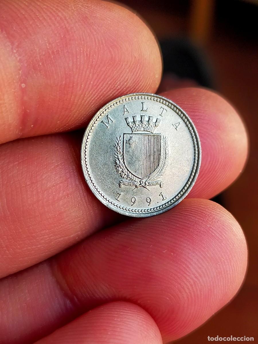 Monedas antiguas de Europa: MONEDA DE 2 DOS CENTS CENTAVOS CENTIMOS MALTA 1991 MUY BUENA CONSERVACION