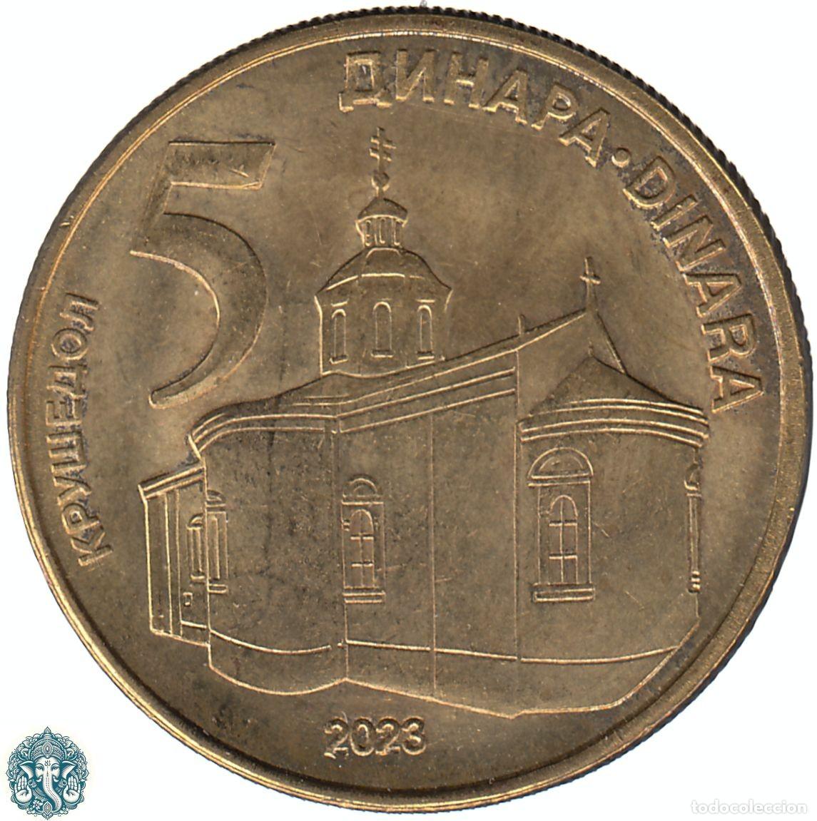 Monedas antiguas de Europa: SERBIA 5 Dinares 2023 KM#56a